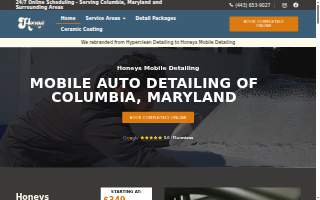 Honeys Mobile Detailing - Columbia website