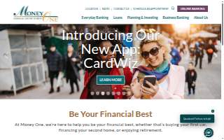 Money One Federal Credit Union website