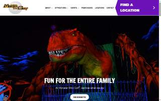 Monster Mini Golf Seekonk website