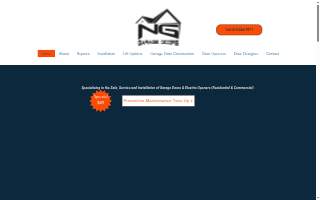 NG Garage Doors of Jessup website