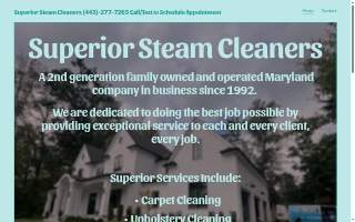 Superior Steam Cleaners of Jessup website