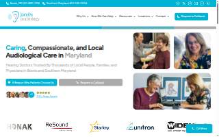 Jacobs Audiology of Landover website