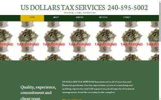 US Dollars Tax Services website