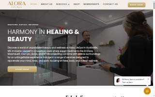Alora LifeSpa website