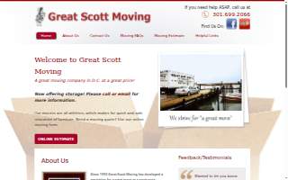 Great Scott Moving of Langley Park website