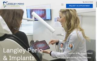 Langley Perio & Implants website