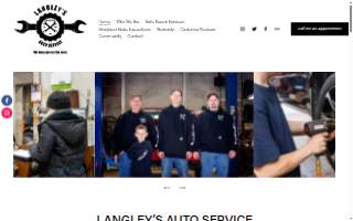Langley's Auto Service website