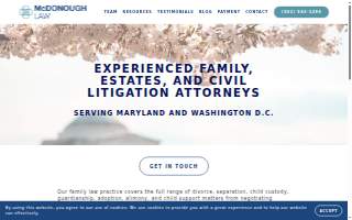 McDonough Law, LLC website