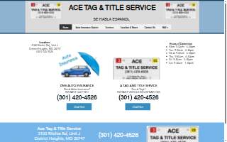 Ace Tag & Title Services LLC website