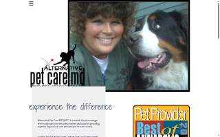 Alternative Pet Care MD website