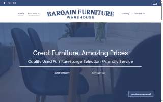 Bargain Furniture Warehouse website