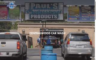 Central Wood Car Wash website
