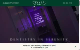 Crystal Dental Spa website
