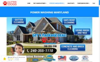 GUTTERDOGS Affordable Soft Power Washing & Safe Roof Cleaning website