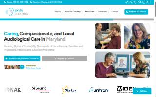 Jacobs Audiology of Largo website