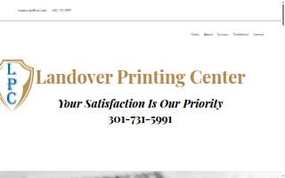 Landover Printing Center of Largo website