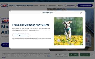 Muddy Creek Animal Hospital website