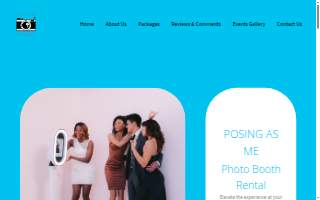 Posing As Me Photo Booths website