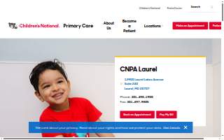 Children's National Pediatricians & Associates Laurel website