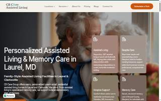 CR Care Assisted Living Laurel - Personalized Senior Care website