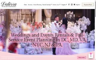 Dalissa Events and Party Rentals - Premier Party Rentals in the DMV website