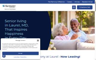 Harmony at Laurel - Sales Center website