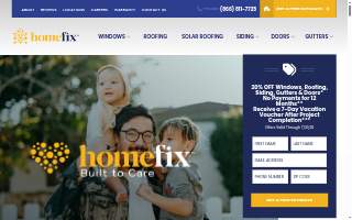 Homefix Custom Remodeling website