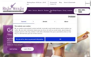 Right Weight Center of Laurel website