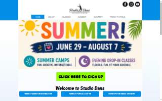 Studio Dans of Calverton website