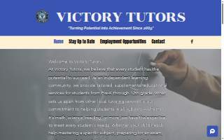 Victory Tutors of Laurel website