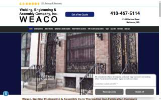 Weaco-Welding Engineering & Assembly Co of Laurel website