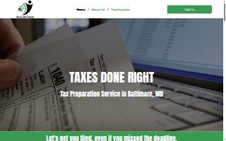 Accurate Taxes website