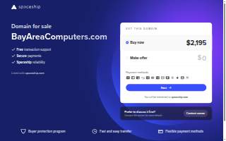 Bay Area Computers website