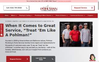Pohlman Plumbing website