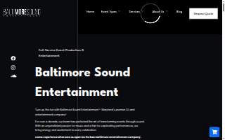 Baltimore Sound Entertainment website