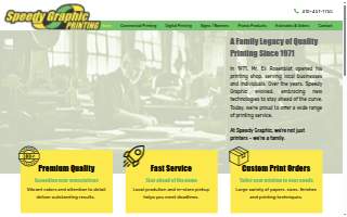 Speedy Graphic Printing of Lochearn website