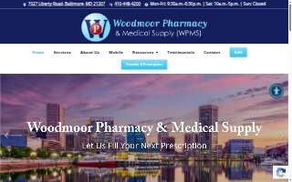 Woodmoor Pharmacy & Medical Supply of Lochearn website