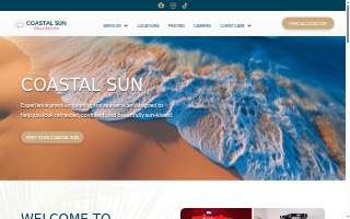 Coastal Sun Spa website