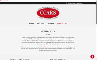 Collins Collision & Auto Repair website