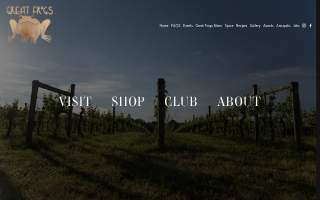 Great Frogs Winery of Middle River website