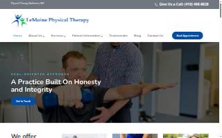 LeMoine Physical Therapy of Middle River website