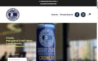 Pooles Island Brewing Company website