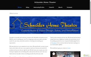 Schneider Home Theater website
