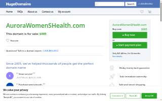 Aurora Women's Health of Milford Mill website