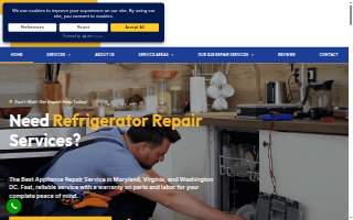 Dars Appliance Repair website