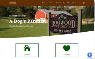 Dogwood Pet Lodge website