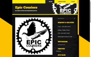 Epic Couriers of Milford Mill website