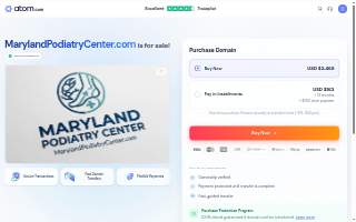 Maryland Podiatry Center of Milford Mill website