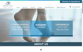 Owings Mills Podiatry of Pikesville website