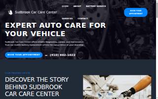 Sudbrook Car Care Center Inc of Milford Mill website